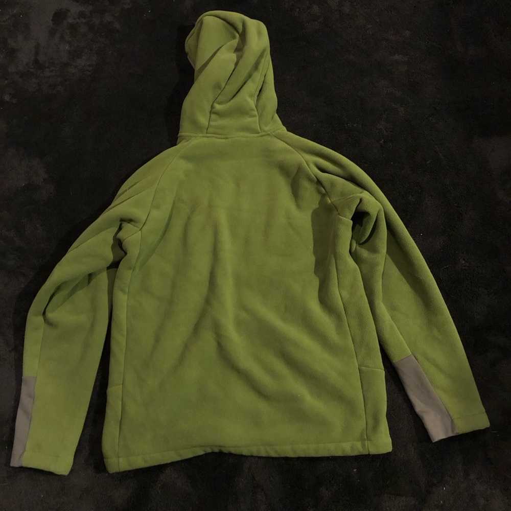 The North Face Olive and Charcoal Fleece Jacket NWOT - Picture 4 of 6